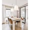 Z-Lite Weston Pendant, 6-Light, 24 In.W x 24 In.H, Matte Black/Cream 3502P24-MB - alternate 6